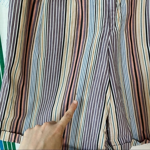 VINTAGE Ralph Lauren striped cotton shorts preppy classic basic waist 25 - Picture 2 of 11